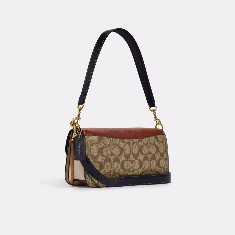 Coach Morgan Shoulder Bag In Colorblock Signature Canvas