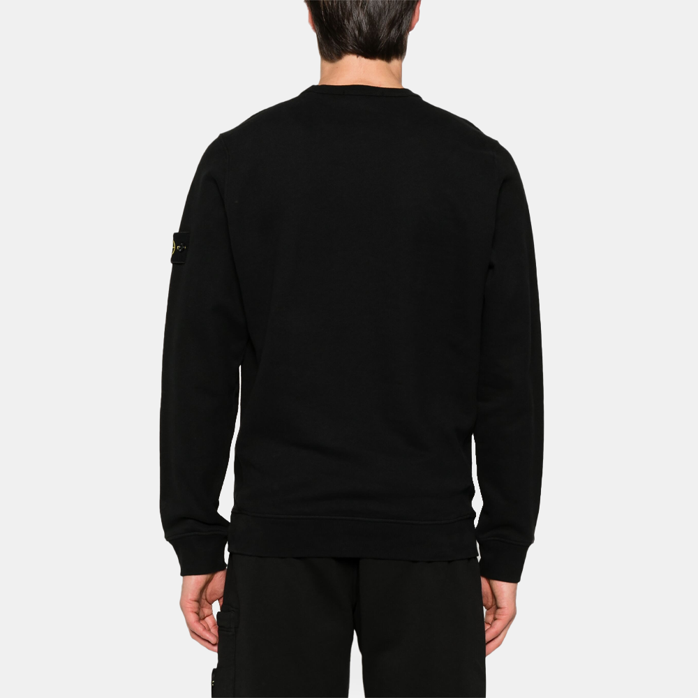 Stone Island Compass Organic Cotton Sweatshirt Black